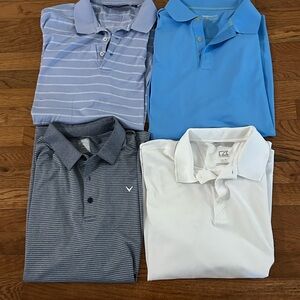 EUC! Men's Lot of XL Polo Shirts - Blue, White - Callaway, Nike, Ralph Larren